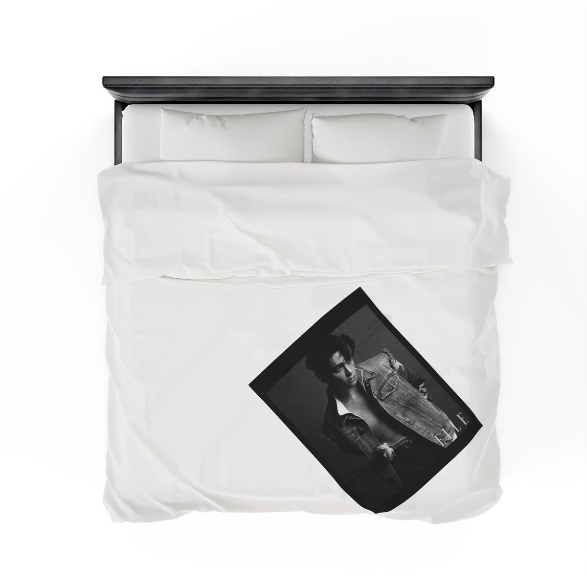 Velveteen Plush Blanket - V Kim Taehyung cozy warm snuggling movie nights winter season birthdays holidays special