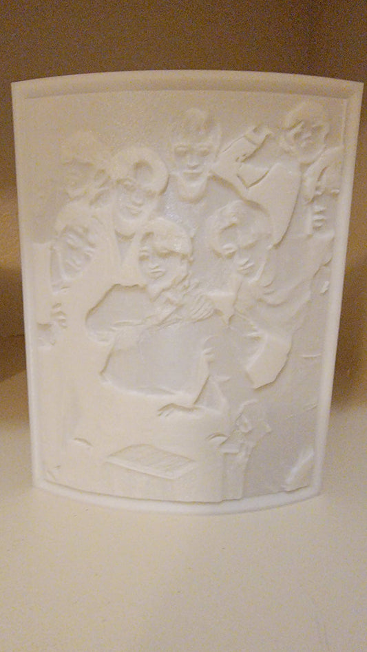 K-Pop - Ateez - group photo 3d print Lithophane