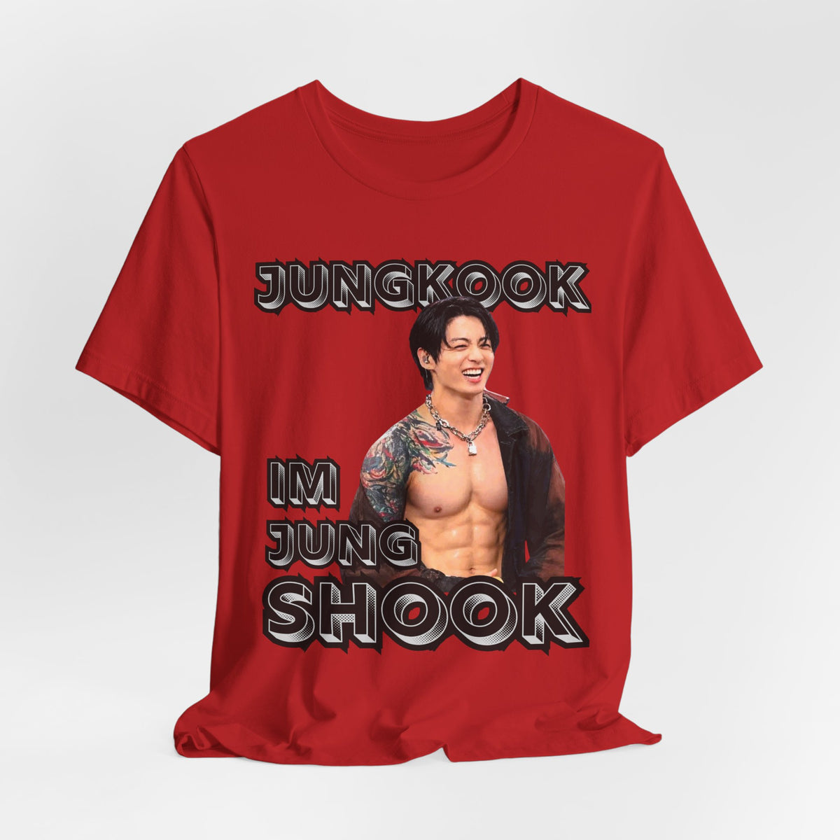 Jungkook Im Jungshook (no star background) Unisex Jersey Short Sleeve Tee