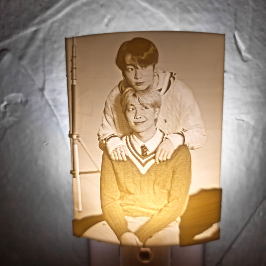 K-pop 3d print nightlight: RM (Kim Namjoon) and Jungkook