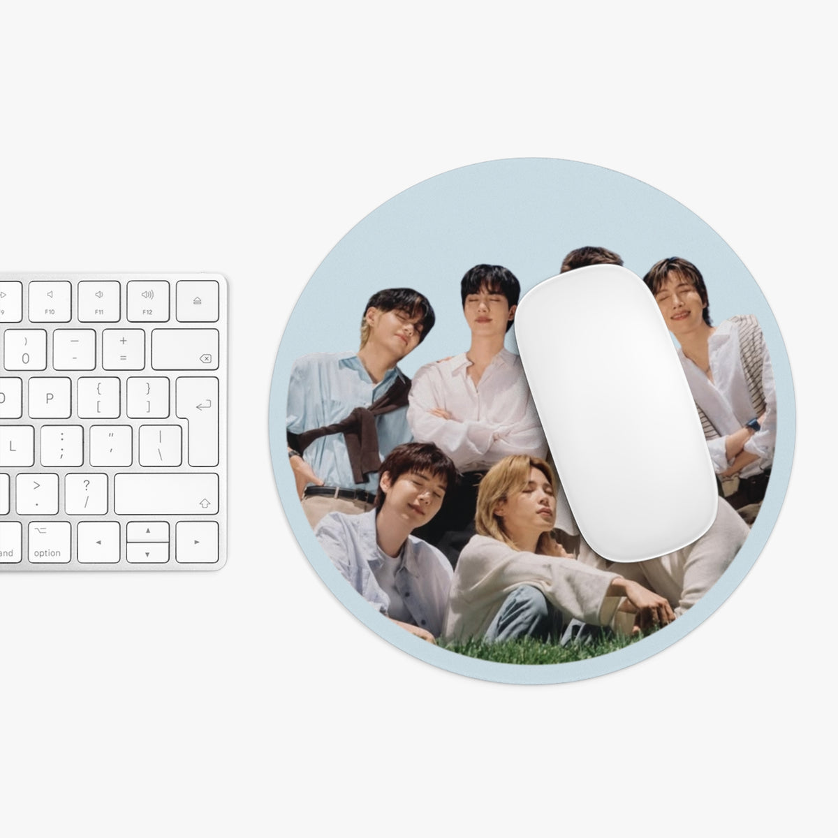 K-pop Inspired Group Family Photo 2026 Mouse Pad