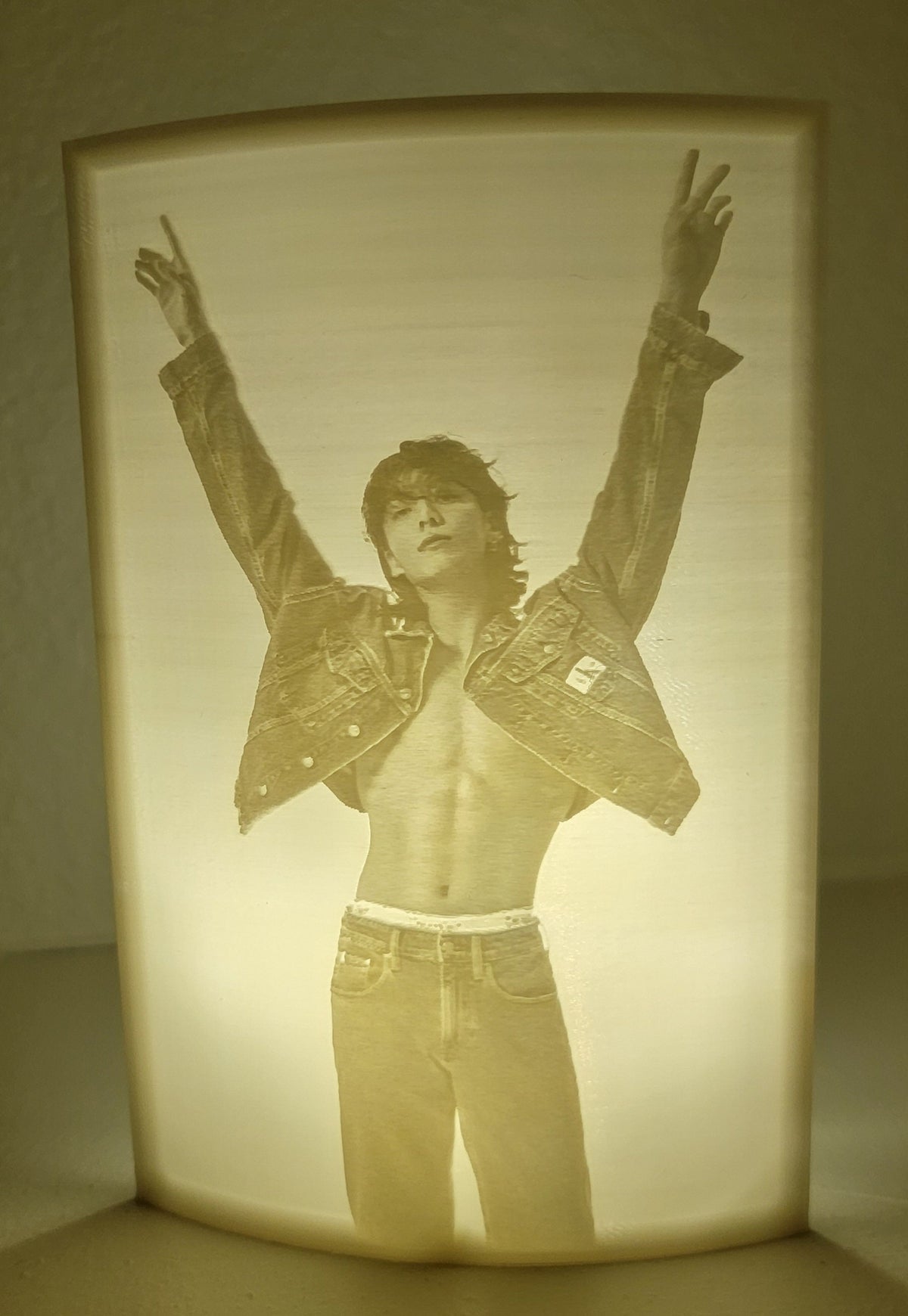 K-pop - Jungkook - 3d print Lithophane (picture Light)