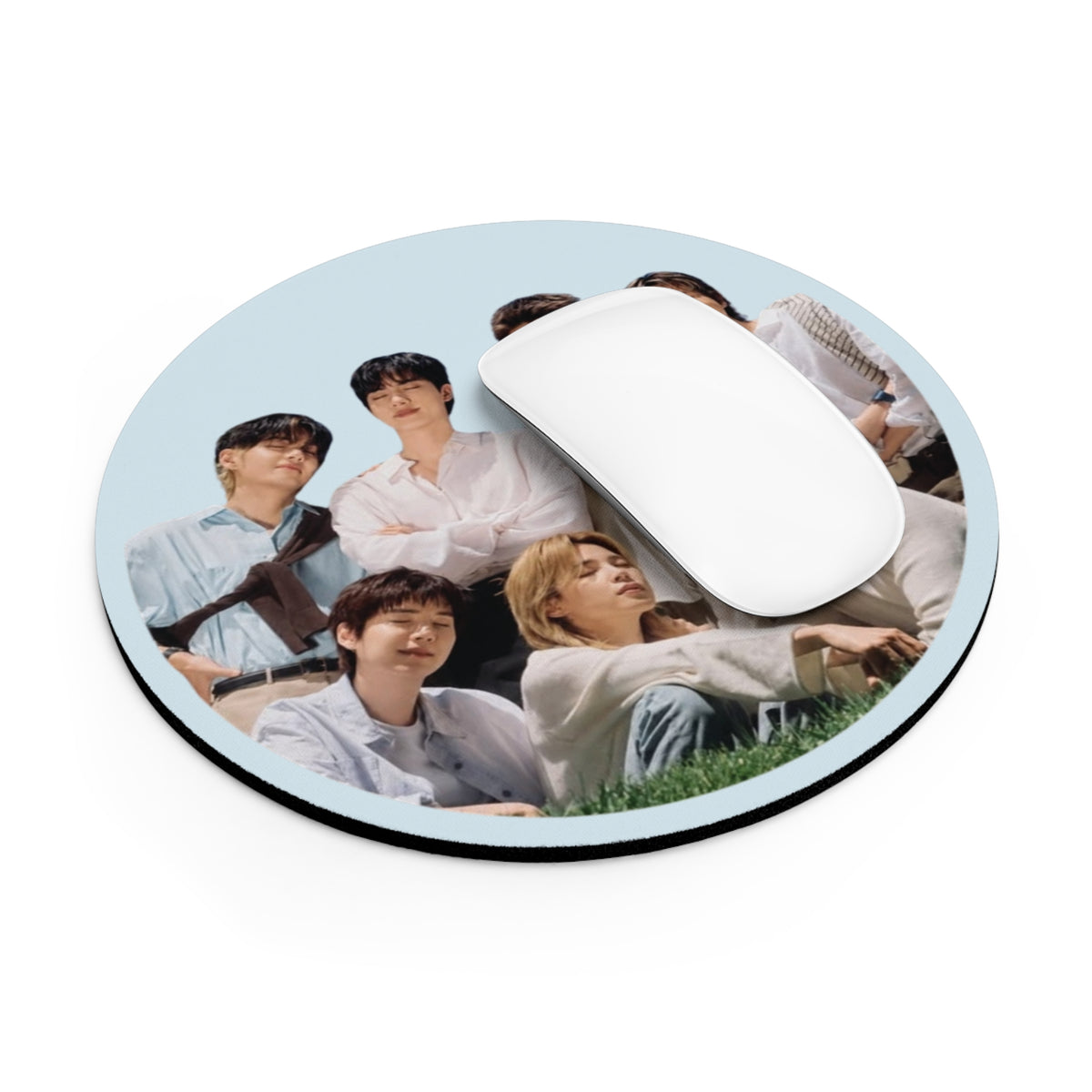 K-pop Inspired Group Family Photo 2026 Mouse Pad