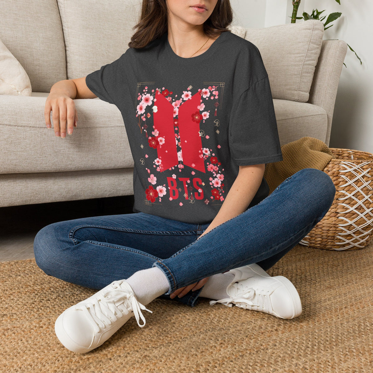 K-pop inspired Cherry Blossoms Unisex Softstyle T-Shirt