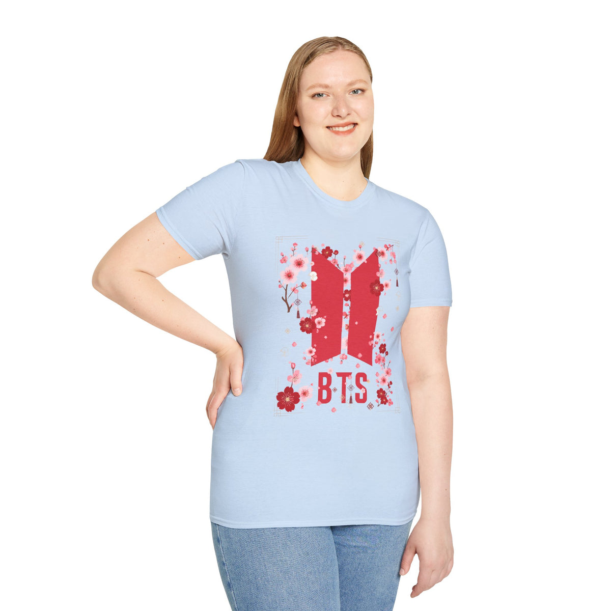 K-pop inspired Cherry Blossoms Unisex Softstyle T-Shirt