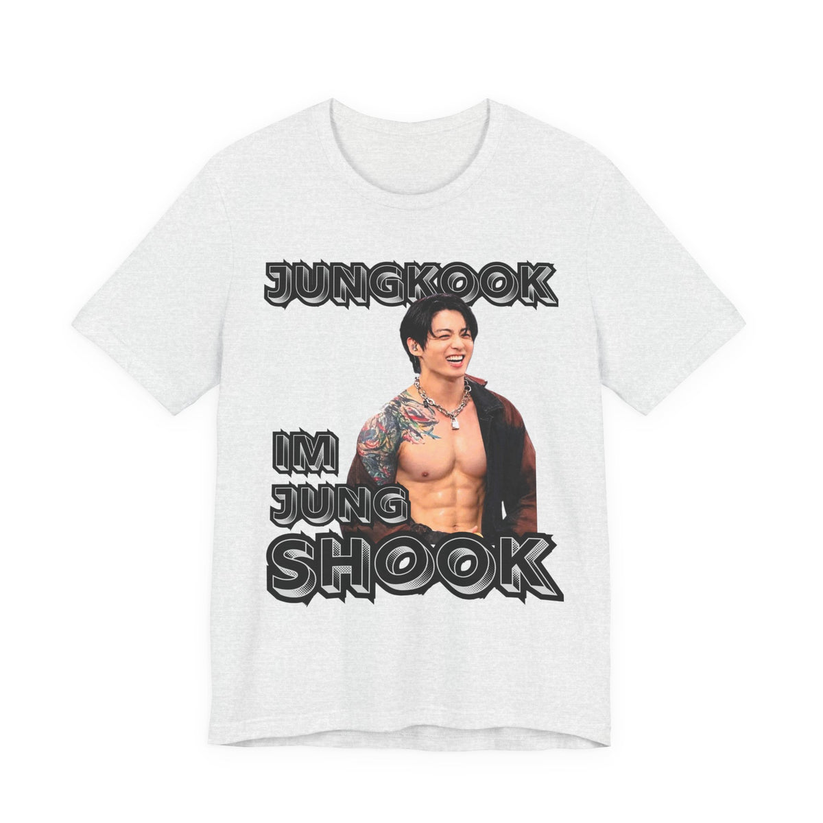 Jungkook Im Jungshook (no star background) Unisex Jersey Short Sleeve Tee