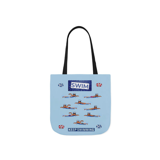K-pop inspired "Swim" Canvas Tote Bag, 5-Color Straps