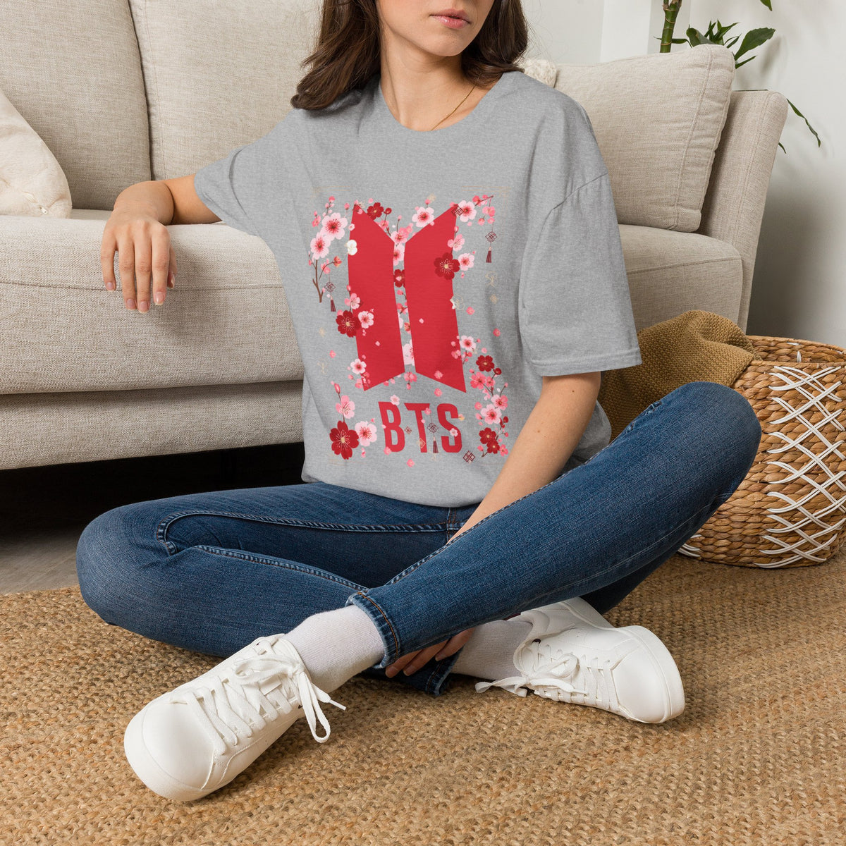 K-pop inspired Cherry Blossoms Unisex Softstyle T-Shirt