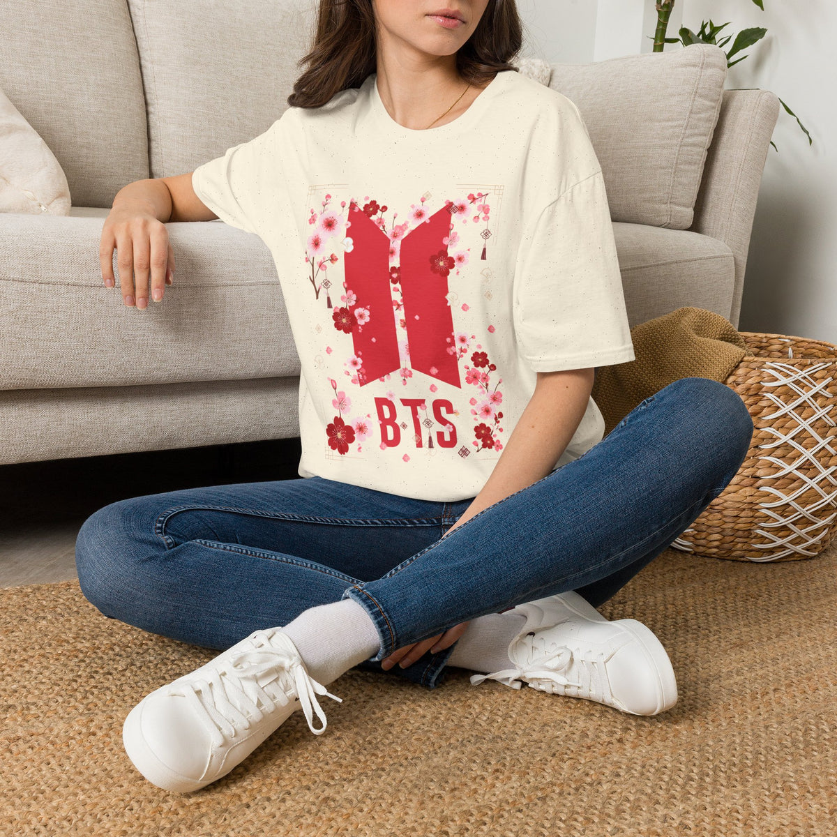 K-pop inspired Cherry Blossoms Unisex Softstyle T-Shirt
