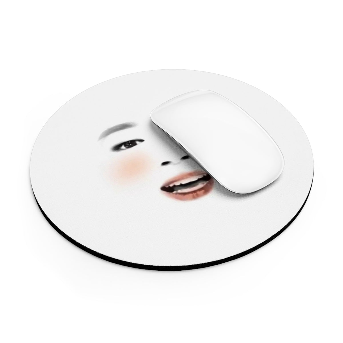 Jimin inspired funny white filter meme Mouse Pad