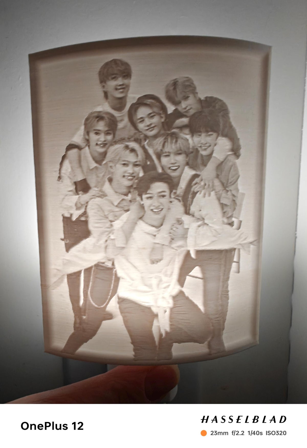 K-pop 3D Print Nightlight: Straykids SKZ Group Photo