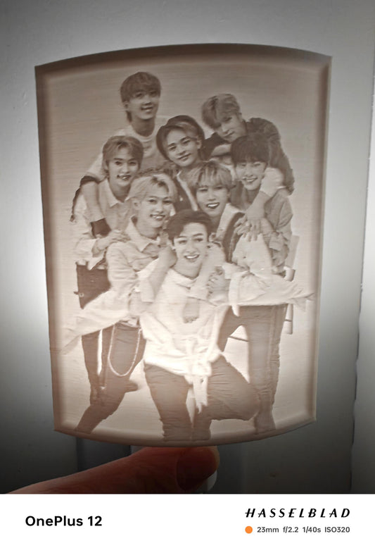 K-pop 3D Print Nightlight: Straykids SKZ Group Photo