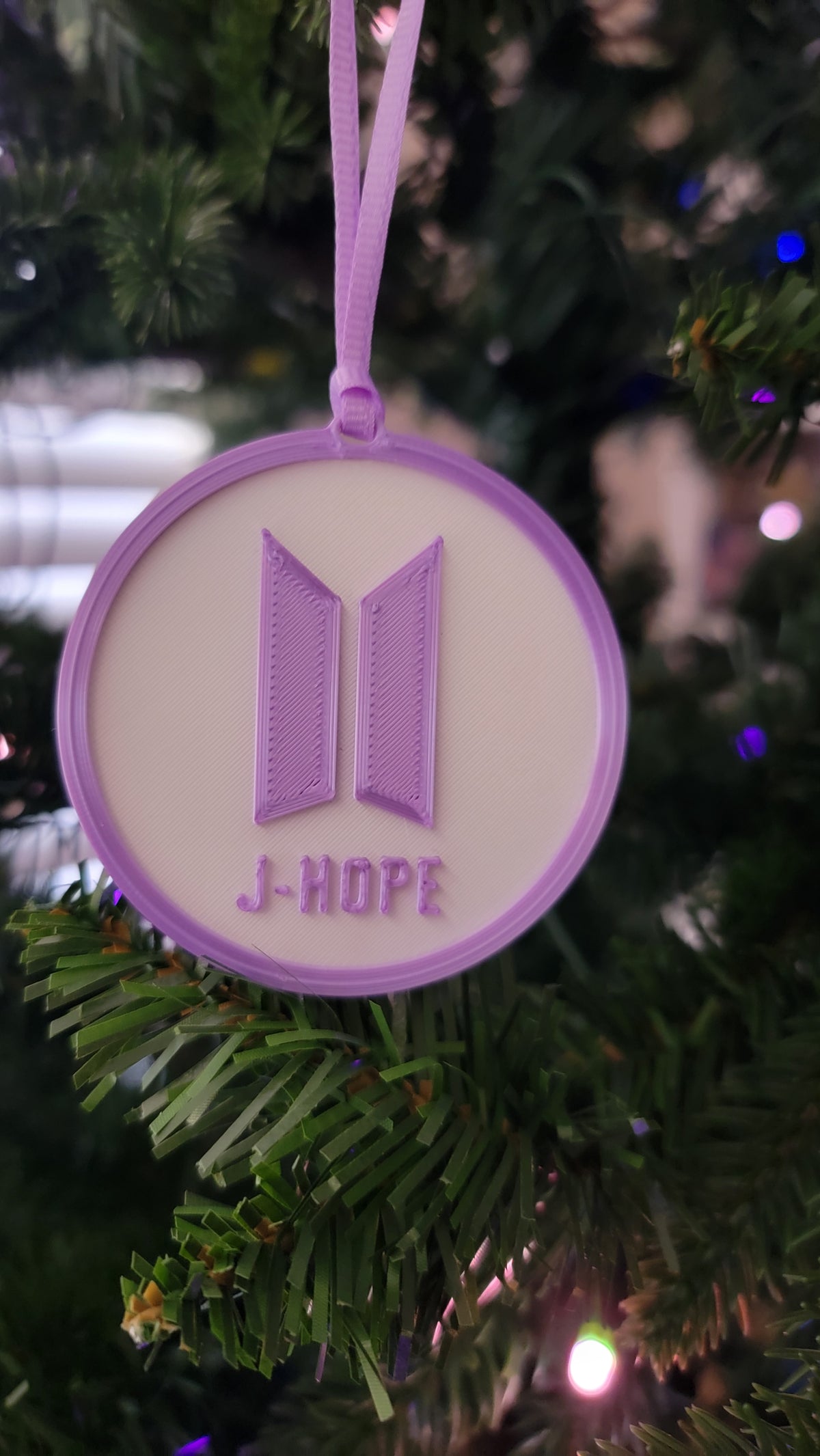 K-pop Bangtan Inspired Personalized Medallion Christmas Ornaments