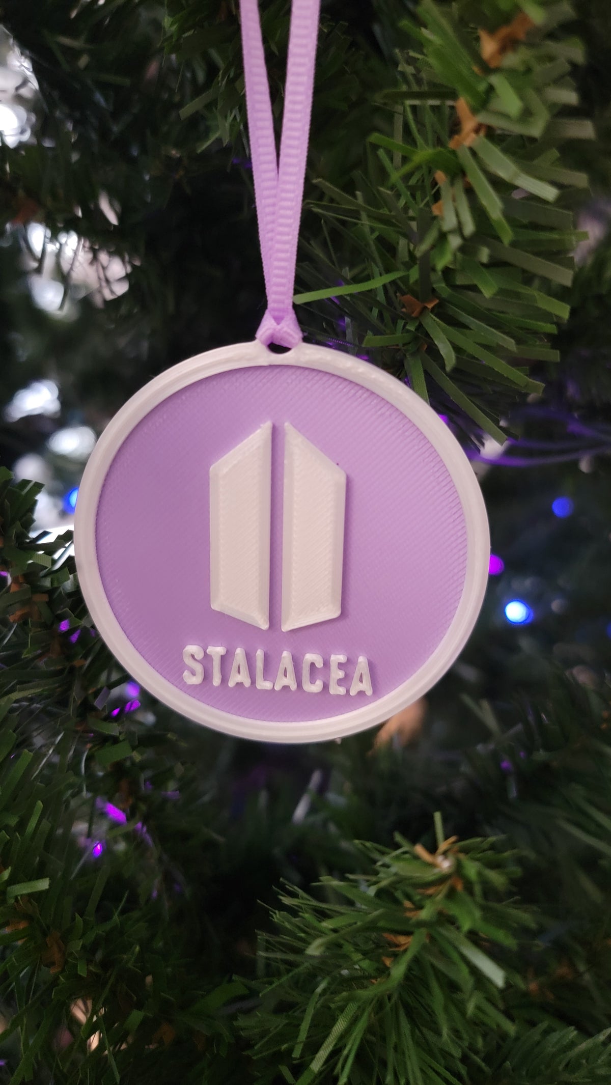 K-pop Bangtan Inspired Personalized Medallion Christmas Ornaments