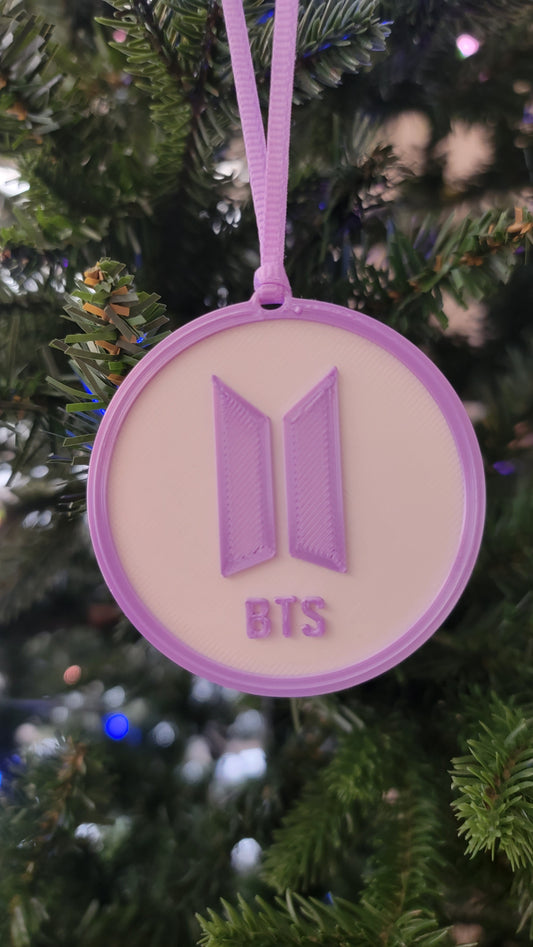 K-pop Bangtan Inspired Personalized Medallion Christmas Ornaments