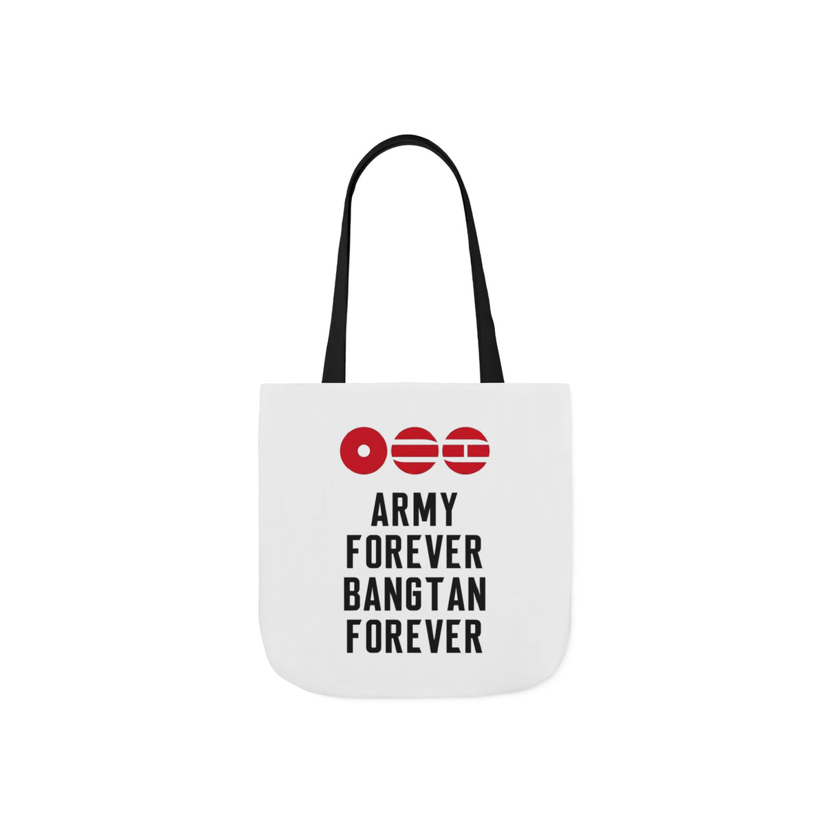 K-pop inspired Canvas Tote Bag, 5-Color Straps