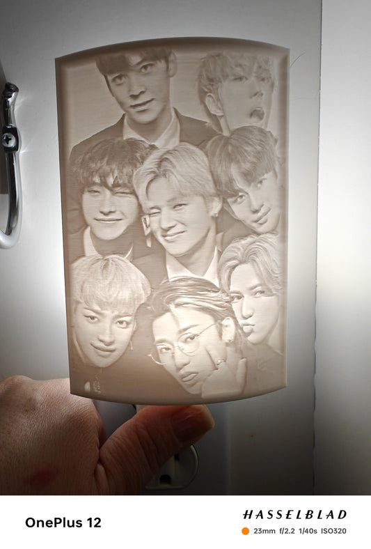 K-pop 3D Print Nightlight: Ateez Group