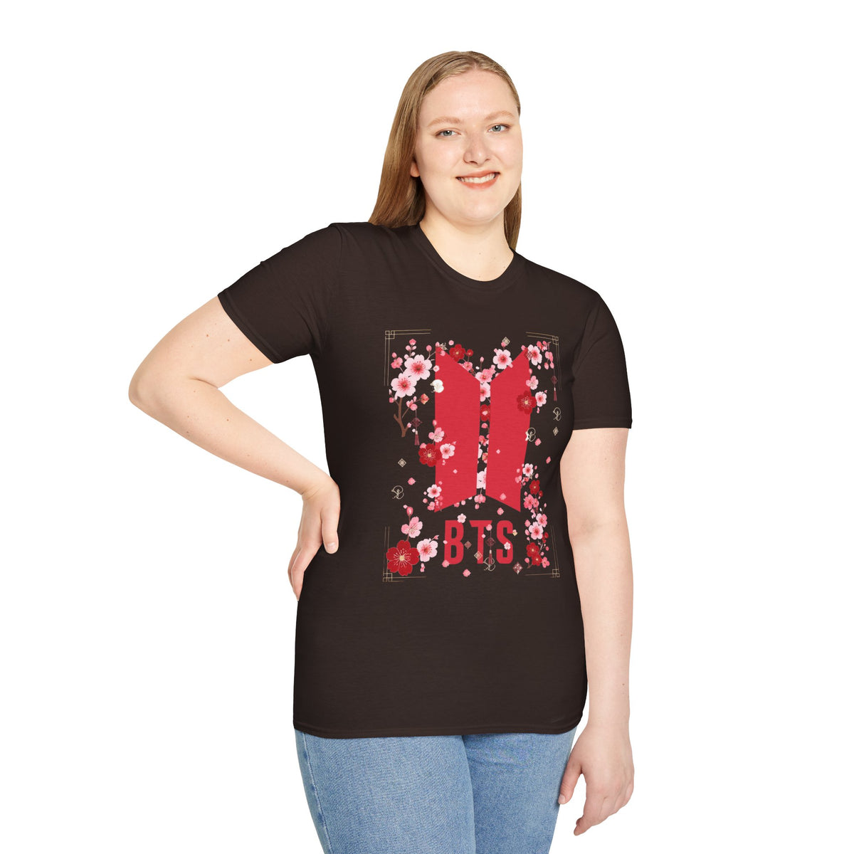 K-pop inspired Cherry Blossoms Unisex Softstyle T-Shirt