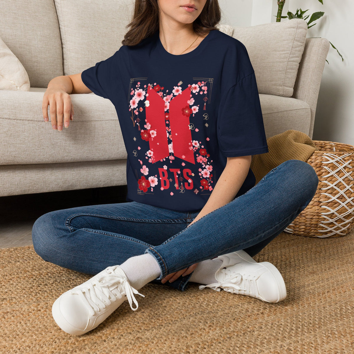 K-pop inspired Cherry Blossoms Unisex Softstyle T-Shirt