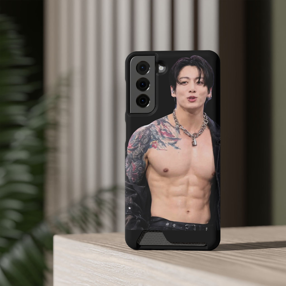 Jungkook in LA, I'm Jungshook! Phone Case With Card Holder