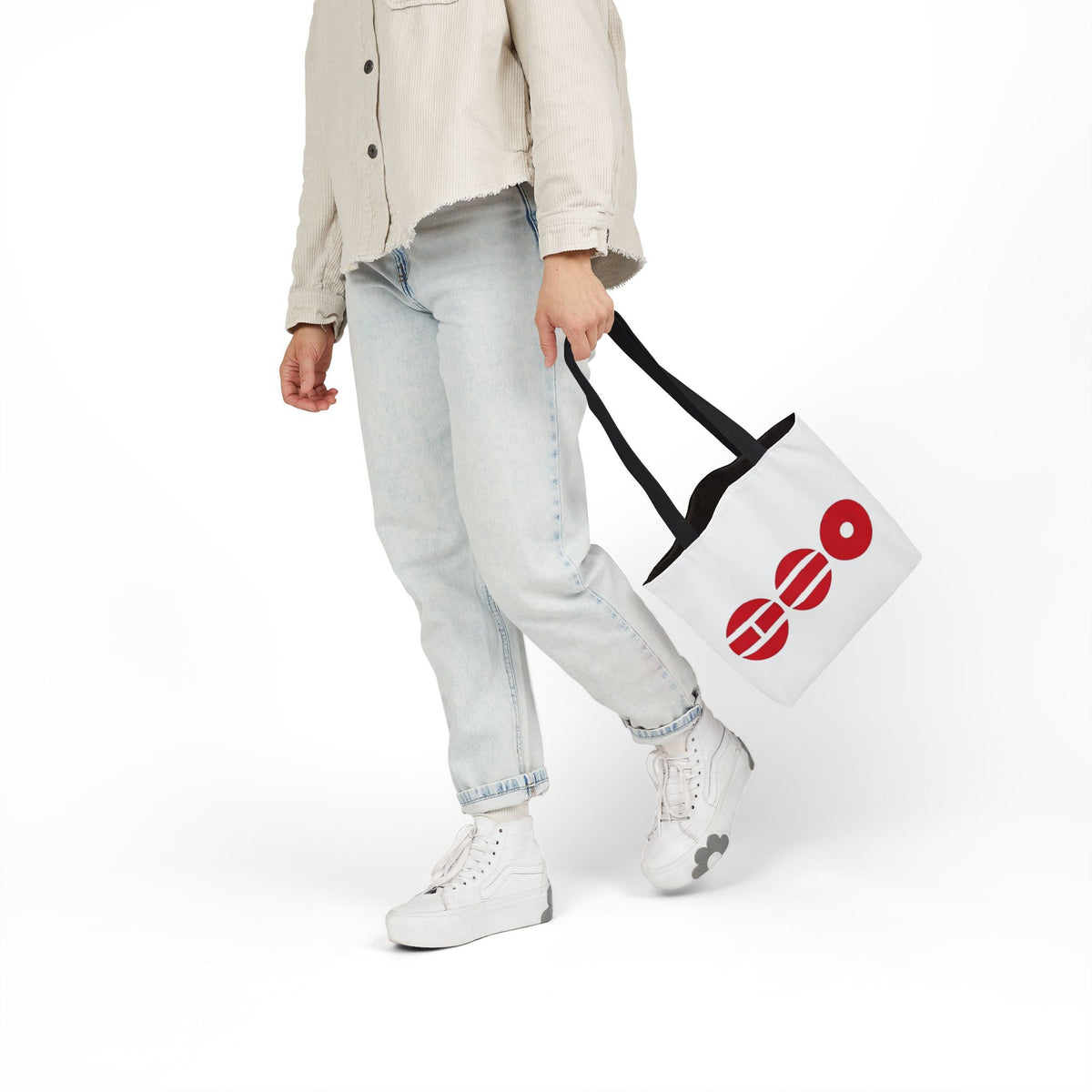 K-pop inspired Canvas Tote Bag, 5-Color Straps