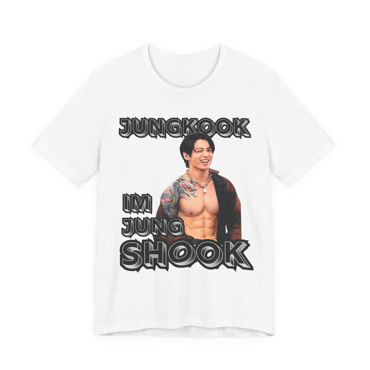Jungkook Im Jungshook (no star background) Unisex Jersey Short Sleeve Tee