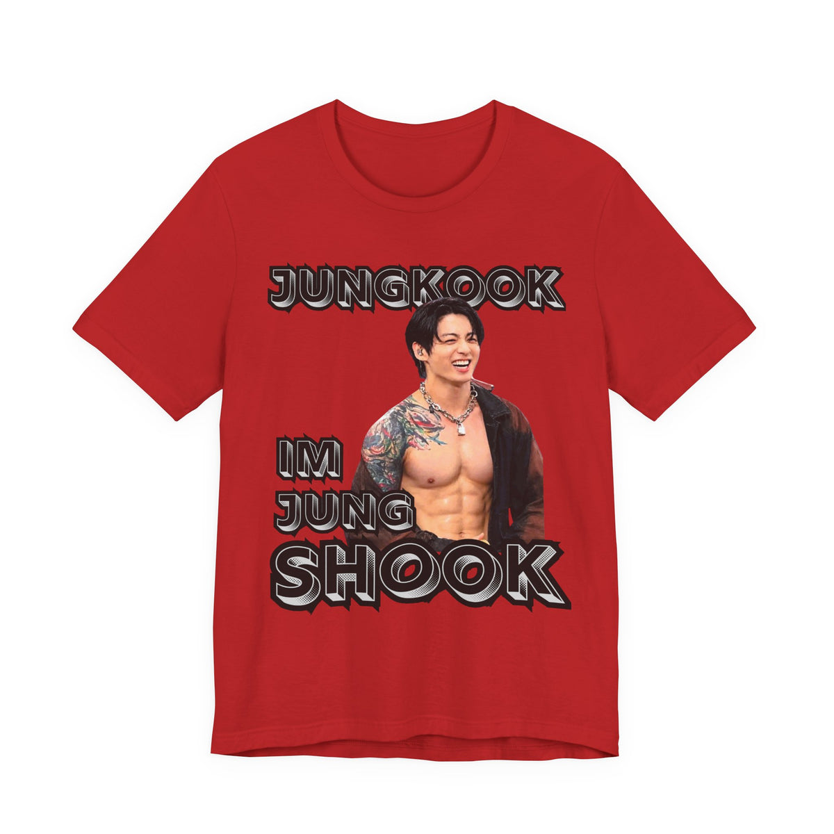 Jungkook Im Jungshook (no star background) Unisex Jersey Short Sleeve Tee