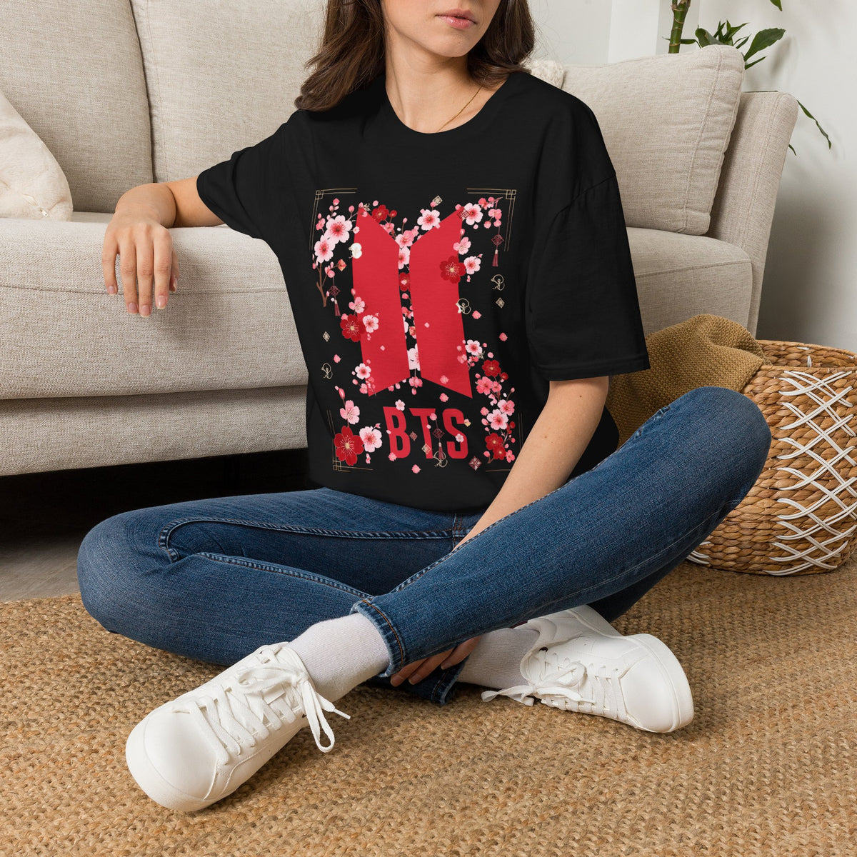 K-pop inspired Cherry Blossoms Unisex Softstyle T-Shirt