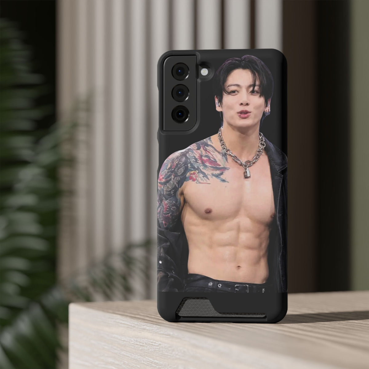 Jungkook in LA, I'm Jungshook! Phone Case With Card Holder