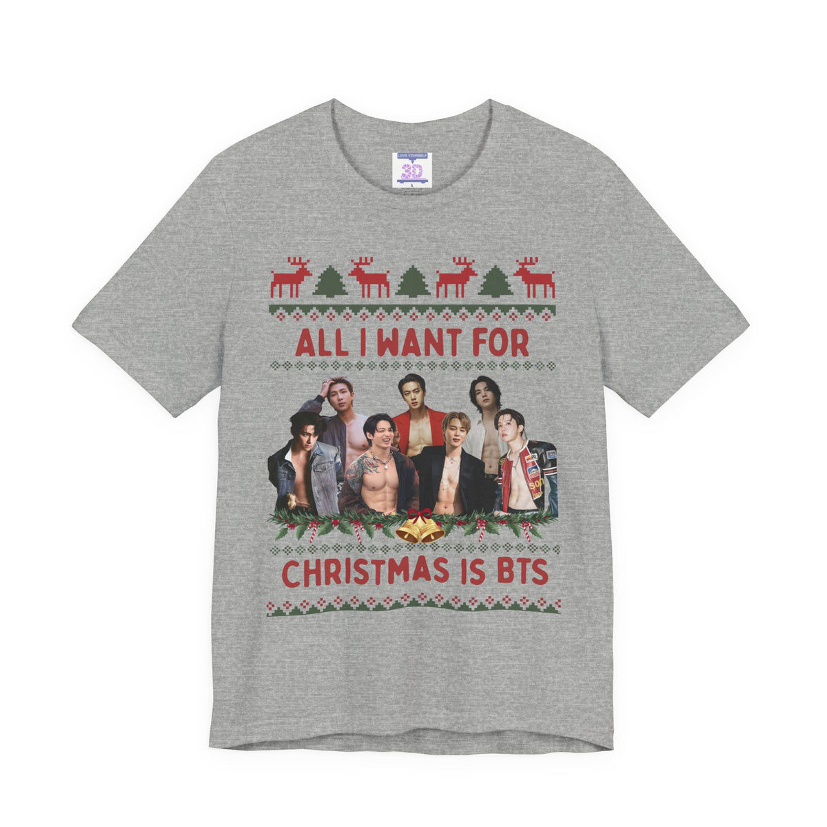 All I Want For Christmas (non-Santa hats version) Unisex Jersey Short Sleeve Tee