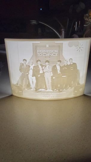 K-pop - Bangtan Group Photos Lithophanes Picture lights