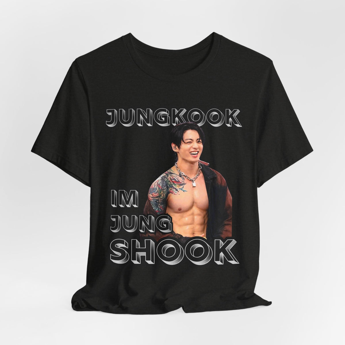 Jungkook Im Jungshook (no star background) Unisex Jersey Short Sleeve Tee