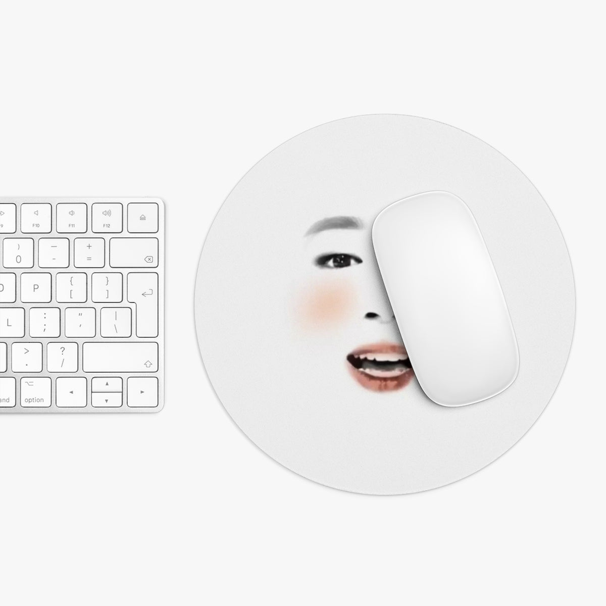 Jimin inspired funny white filter meme Mouse Pad