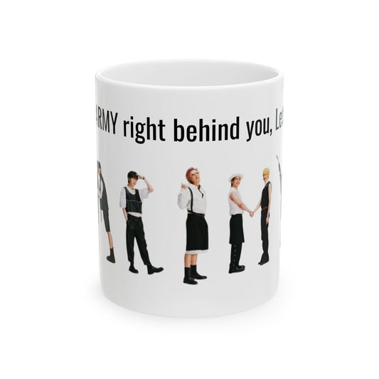 K-pop Inspired Behind You! Ceramic Mug, (11oz)
