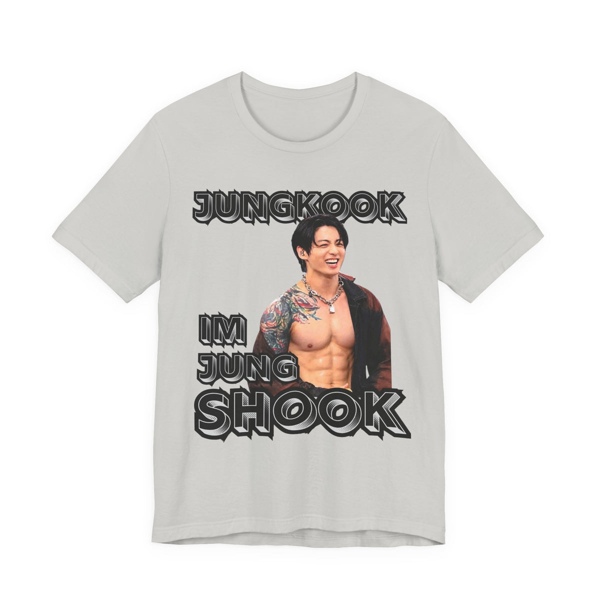 Jungkook Im Jungshook (no star background) Unisex Jersey Short Sleeve Tee