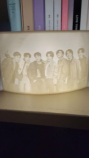 K-pop - Bangtan Group Photos Lithophanes Picture lights