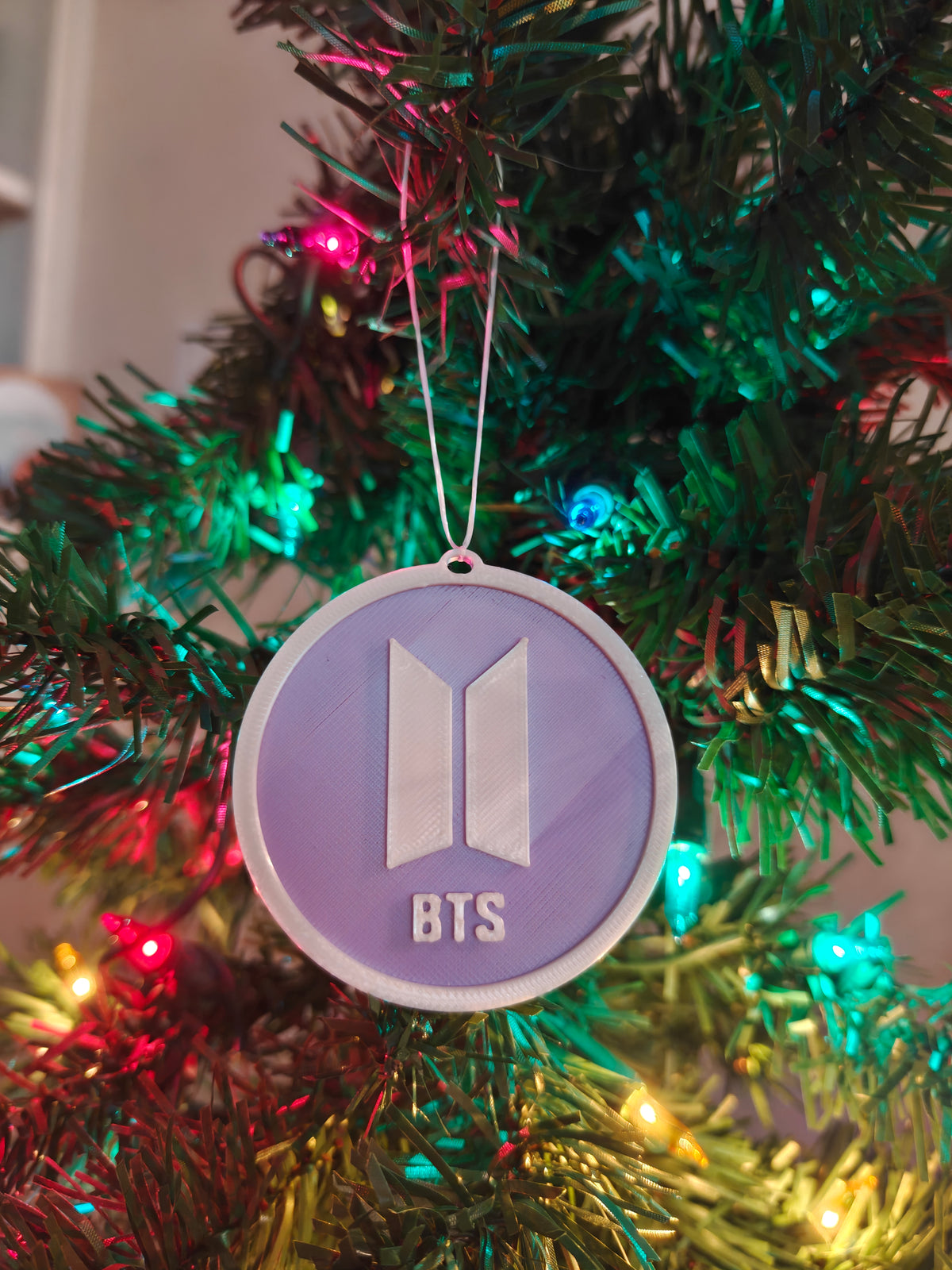 K-pop Bangtan Inspired Personalized Medallion Christmas Ornaments