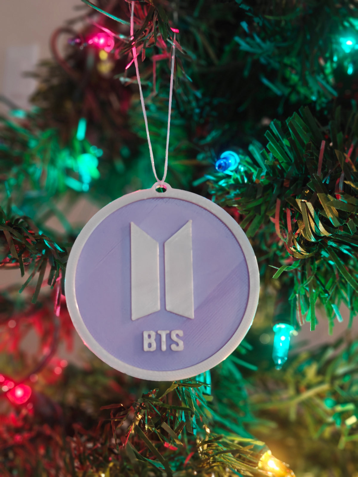 K-pop Bangtan Inspired Personalized Medallion Christmas Ornaments