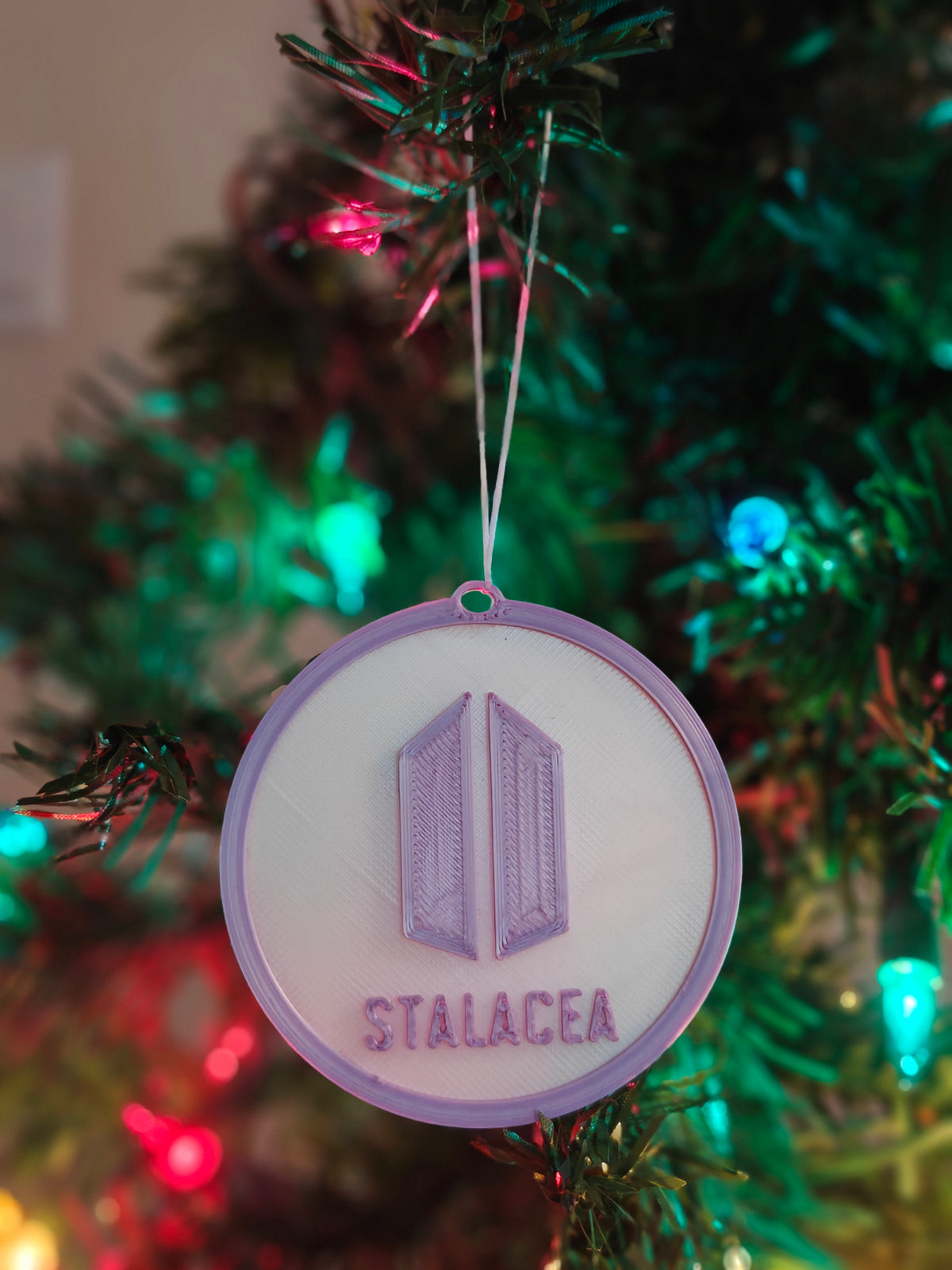 K-pop Bangtan Inspired Personalized Medallion Christmas Ornaments