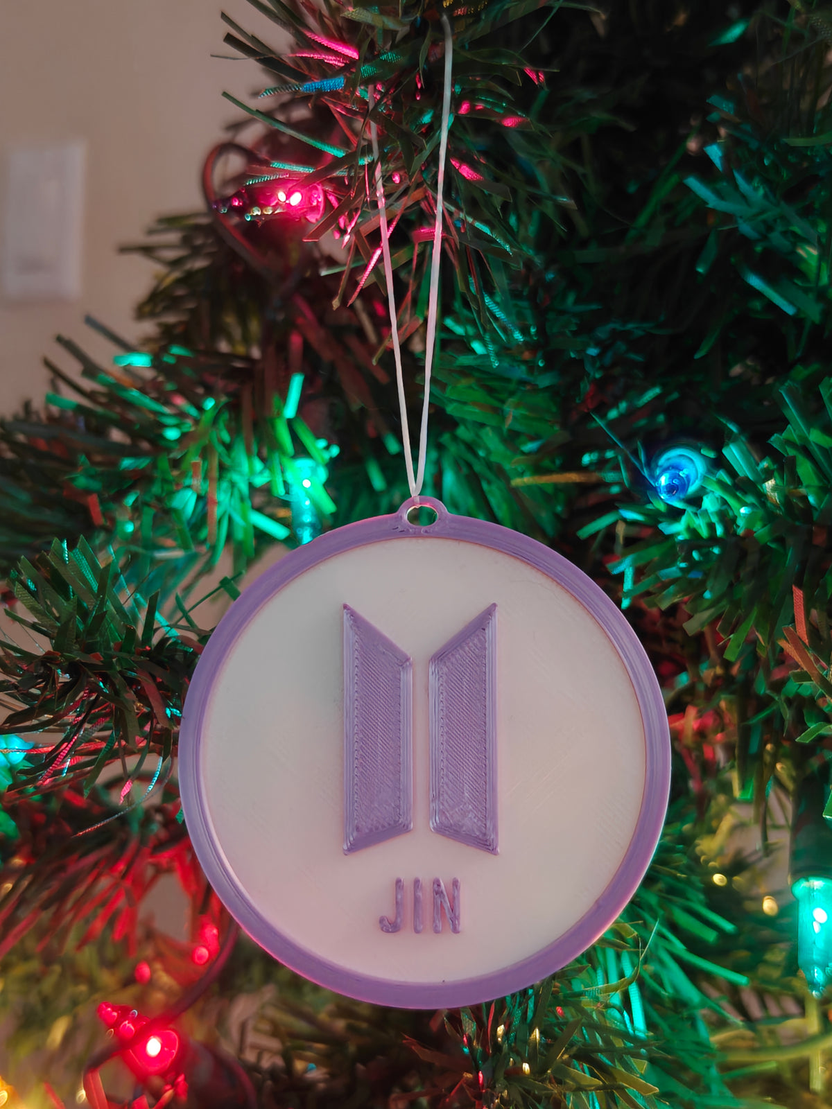 K-pop Bangtan Inspired Personalized Medallion Christmas Ornaments