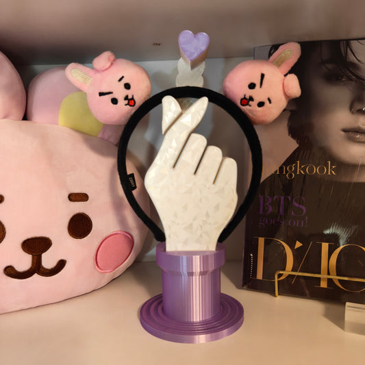 3D print Finger Heart K-Pop Style Headphone/Hat/Headband Stand