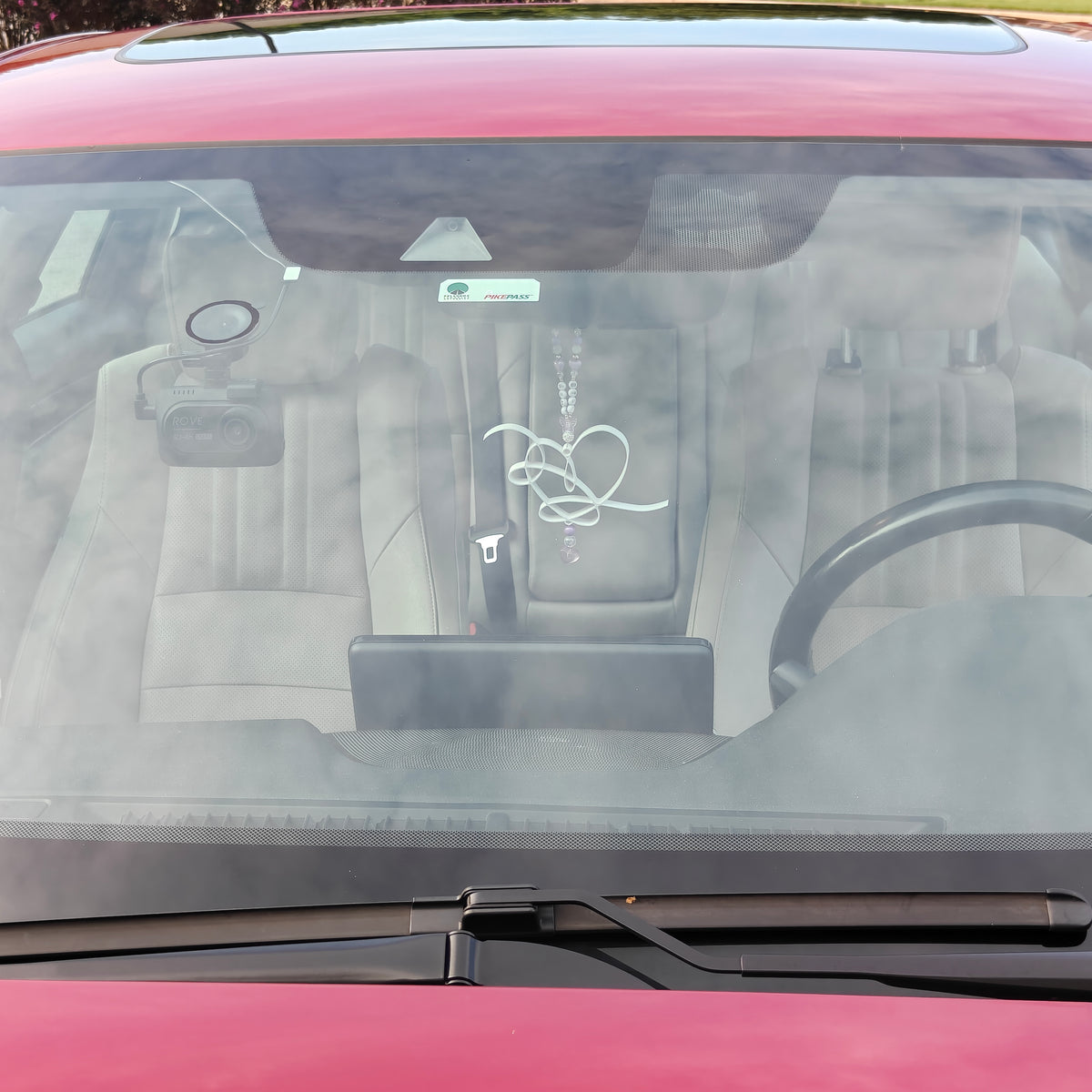 K-Pop Inspired Heart Rearview Mirror Car Decorations (Now Heat Resistant)