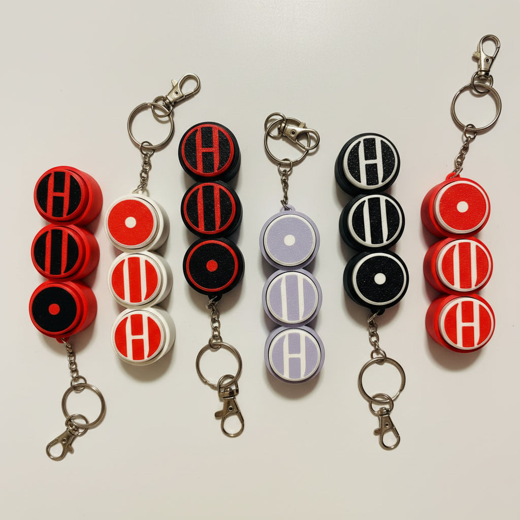 K-pop inspired Clicking Fidget Toy Keychain