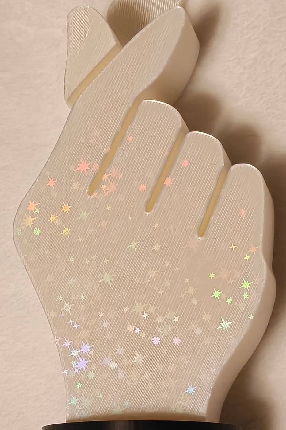 3D print Finger Heart K-Pop Style Headphone/Hat/Headband Stand