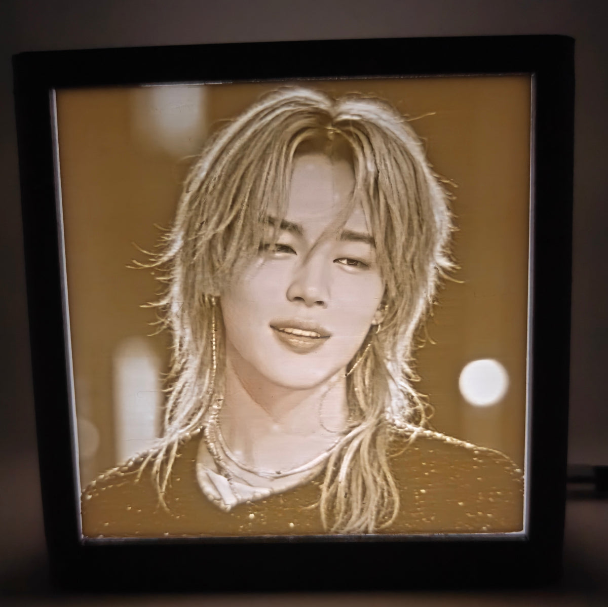 3D Print Lithophane Lightbox: Jimin