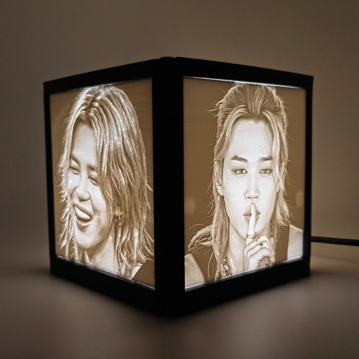 3D Print Lithophane Lightbox: Jimin