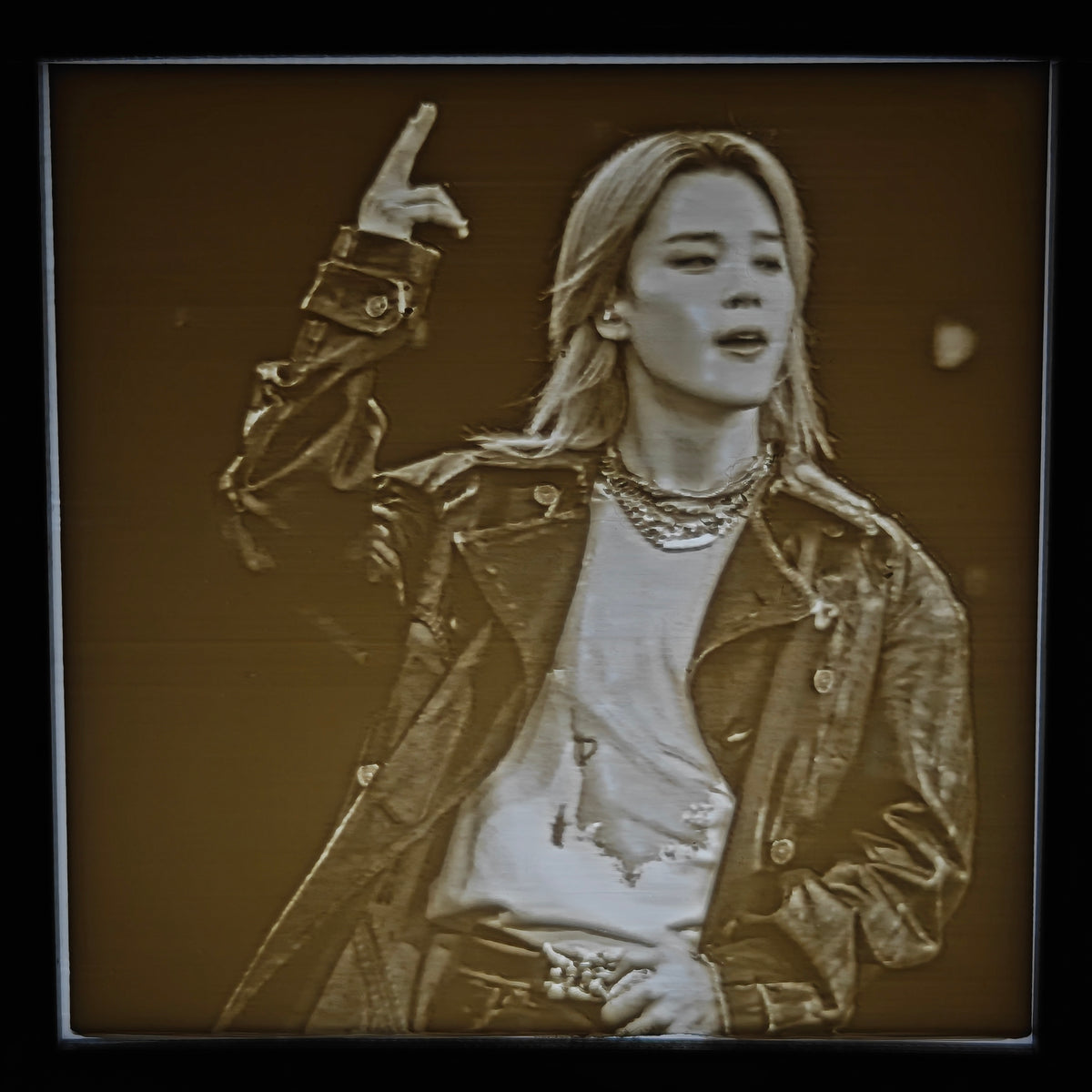 3D Print Lithophane Lightbox: Jimin