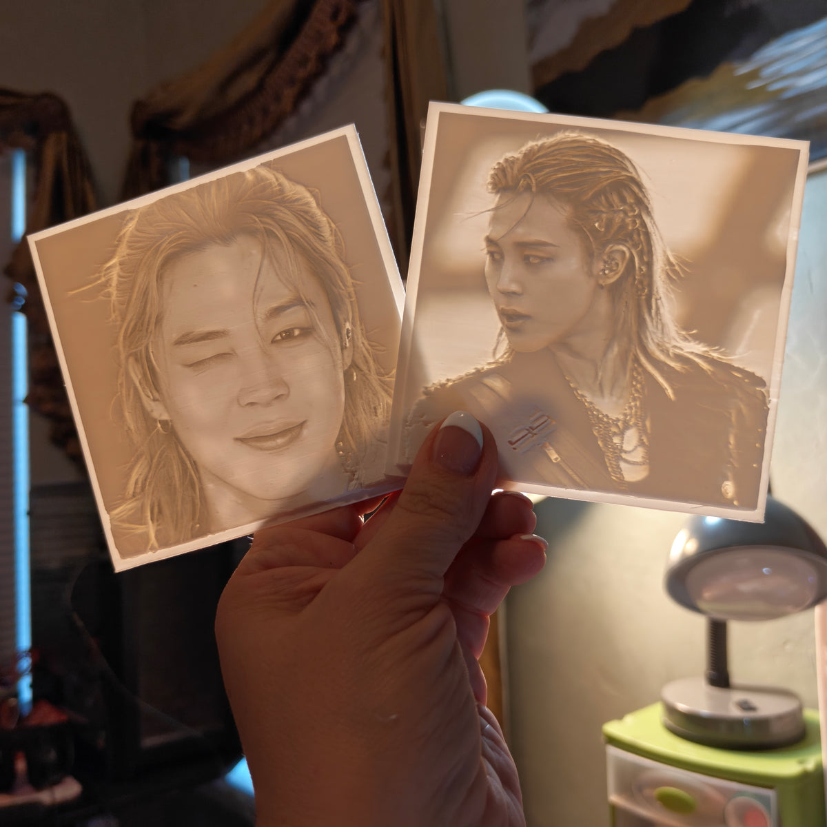 3D Print Lithophane Lightbox: Jimin