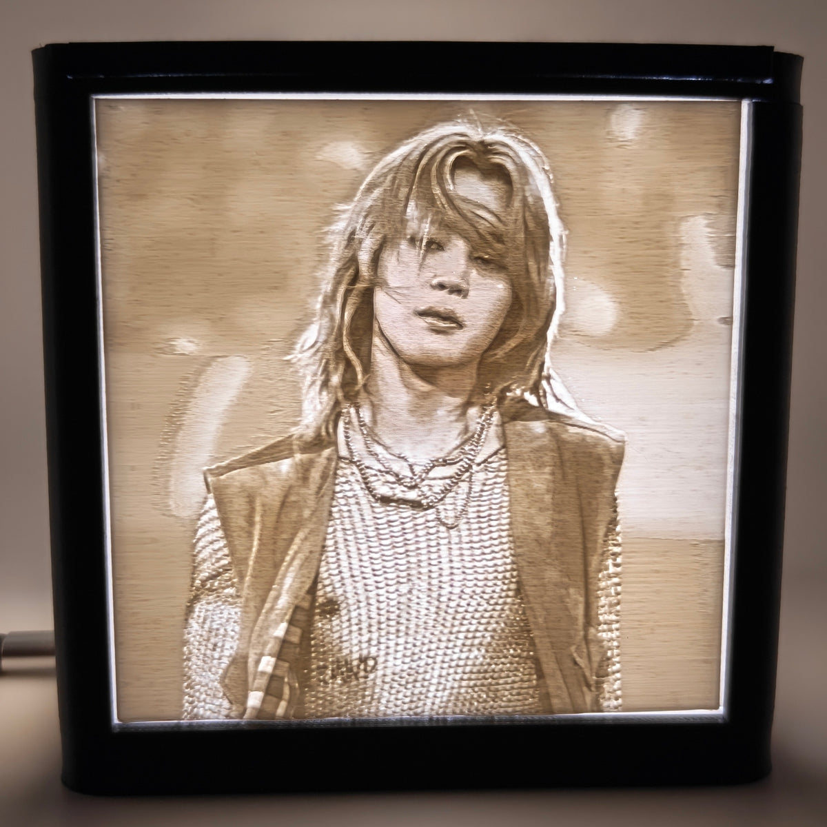 3D Print Lithophane Lightbox: Jimin