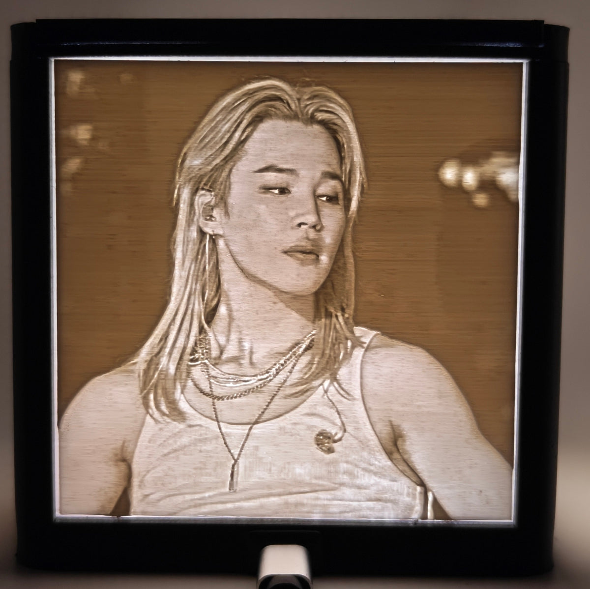 3D Print Lithophane Lightbox: Jimin